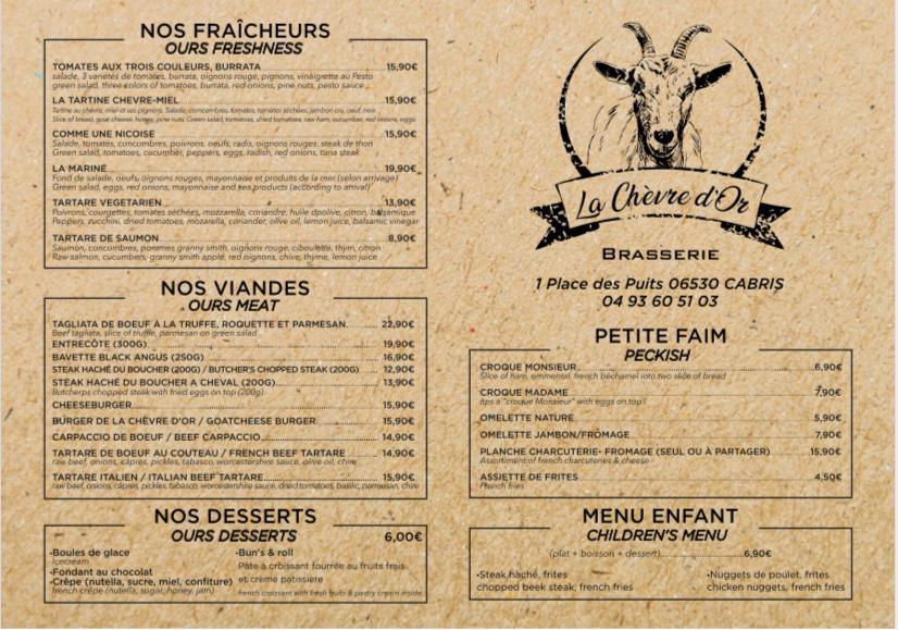 la chèvre d'or - Menu Image 4
